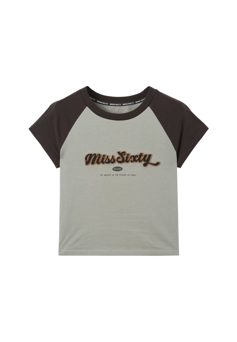 Miss Sixty T-Shirt print - light grey green/hellgrau - Zalando.de