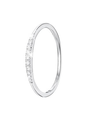 14 CT GOLD, DIAMOND 0,06CT - Bague - silver-coloured