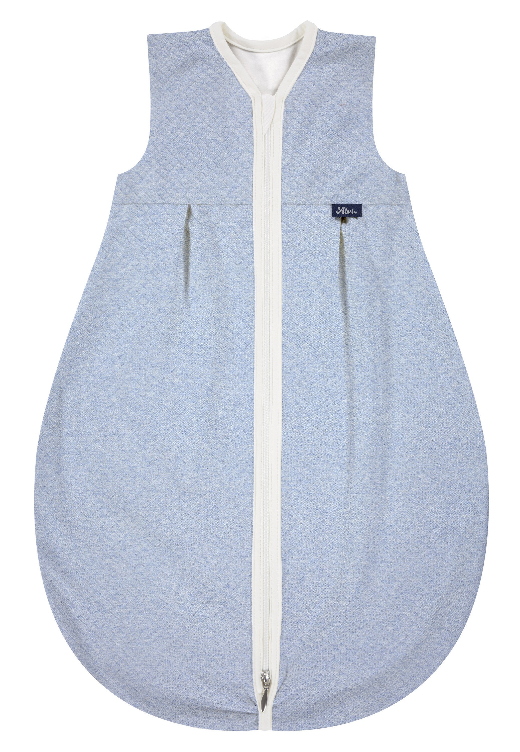 Alvi Mäxchen Light Sommer Schlafsack Anker Marine - Leichter Schlafsack Für Wärmere Nächte, Maschinenwaschbar