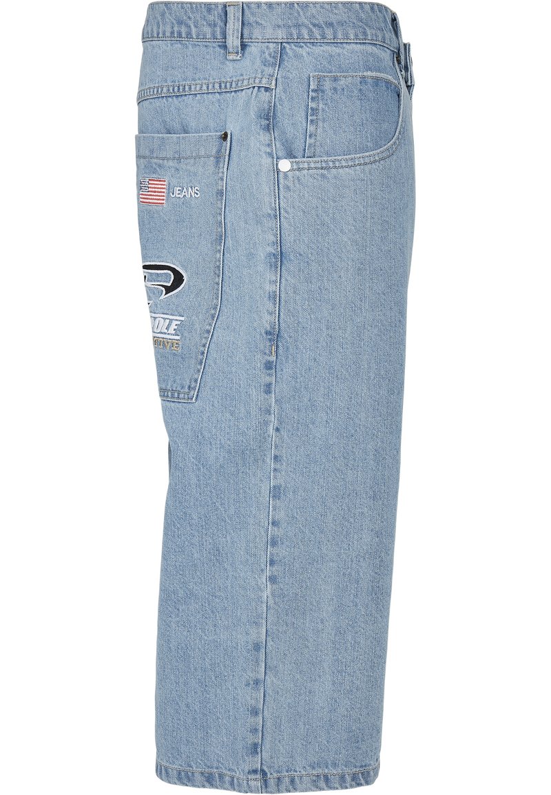 Herren Chino Shorts | Southpole TAPE Jeans Shorts mid blue/blau - CU37637 Herren Chino Shorts | Southpole TAPE Jeans Shorts mid blue/blau - CU37637