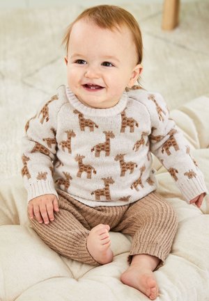 JoJo Maman Bébé GIRAFFE SET - REGULAR FIT - Trainingsbroek - natural