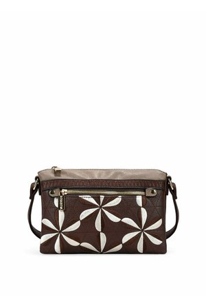 CON BORDADO - Bandolera - marron
