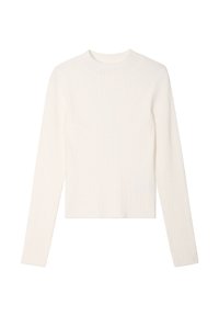 ROLLKRAGEN MIT ZOPFMUSTER - Trui - ecru