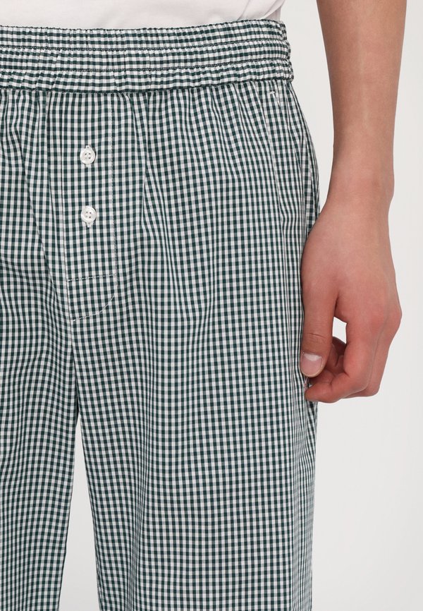 GINGHAM LOGO TROUSERS UNISEX - Trousers4