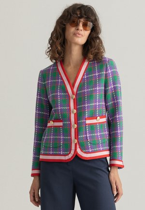 TWEED - Blazer - grape purple