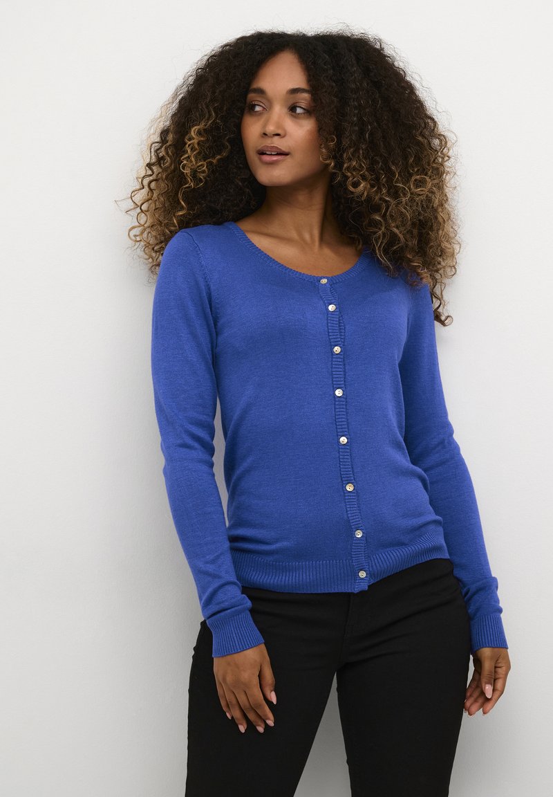 Culture CUANNEMARIE Chaqueta de punto dazzling blue melange/azul