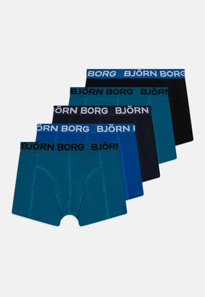 5 PACK - Pants - black/blue