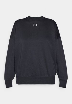 Under Armour RIVAL CREW - Sweatshirt - black/white
