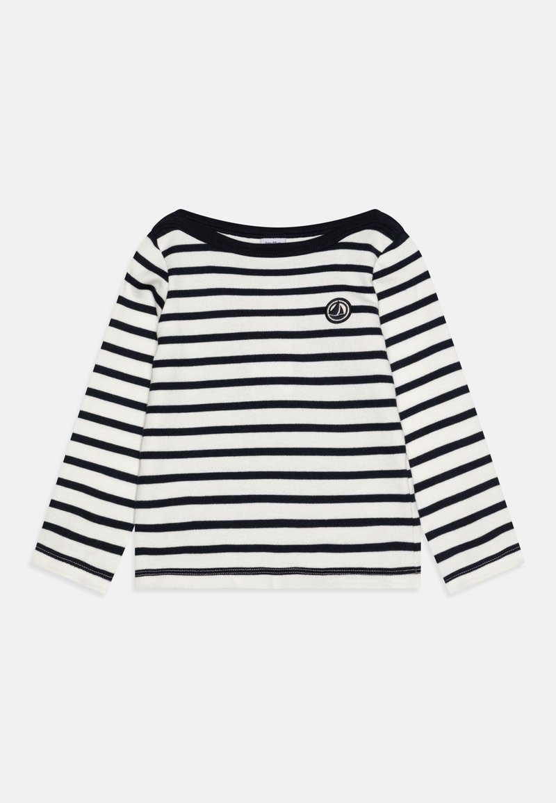 Petit Bateau - KIDS MARINIERE LORETO PERMANENT UNISEX - Strikkegenser - marshmallow/smoking, Forstørre