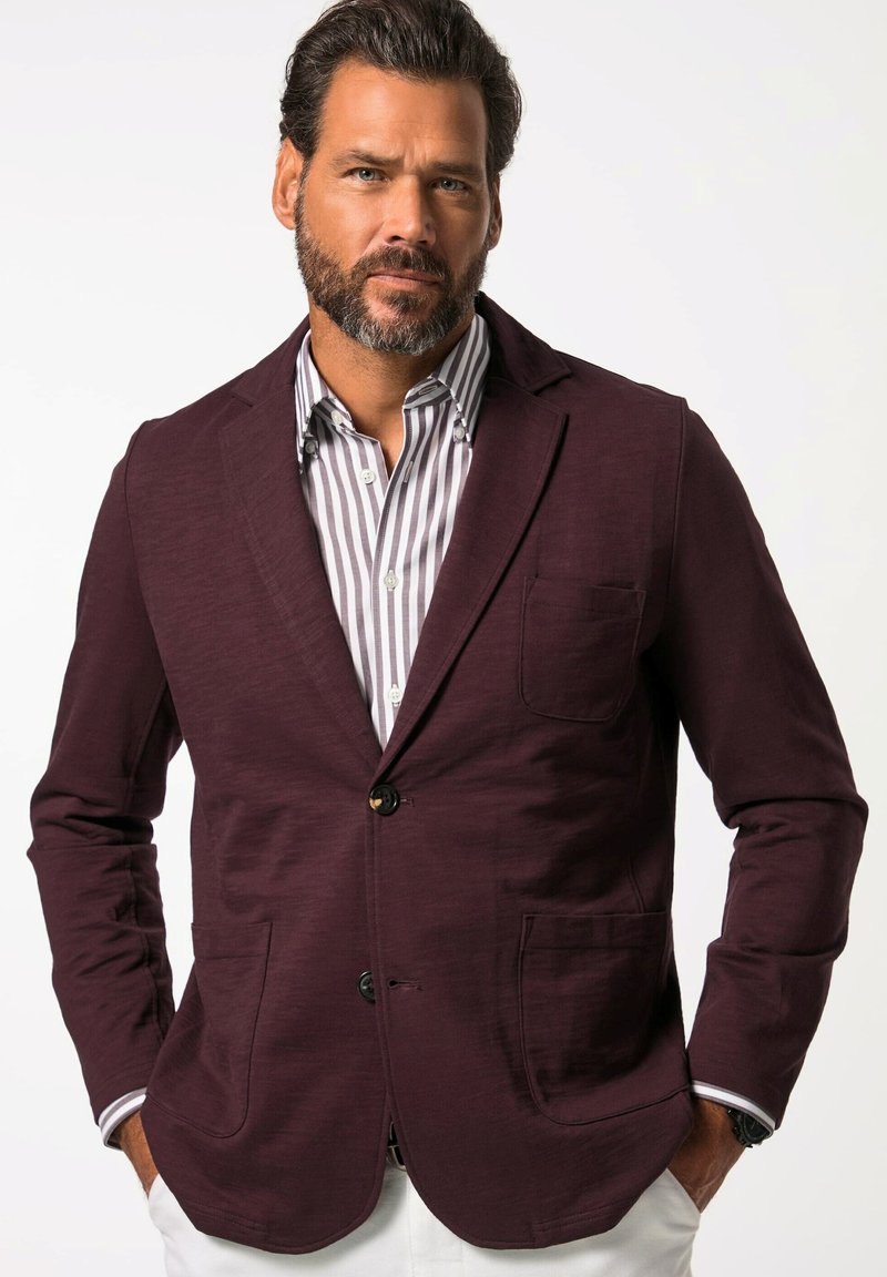 JP1880 REVERS AUFGESETZTE TASCHEN - Kavaj - aubergine
