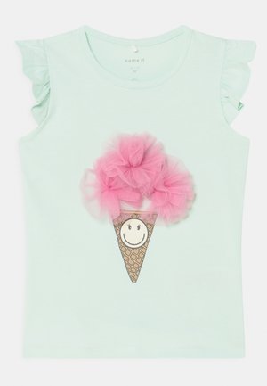 NMFARINA HAPPY - T-Shirt print - glacier