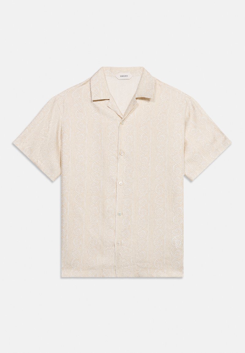 Versace INFORMAL SHIRT GRECA MOSAIC KIDS UNISEX - Πουκαμίσα με κουμπιά - white/champagne