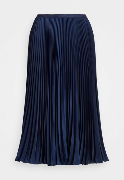 Polo Ralph Lauren PLEATED GEORGETTE SKIRT - A-linjekjol - newport navy