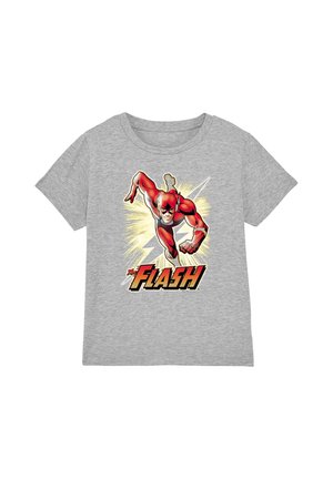 Cotton Soul, JLA FLASH YELLOW UNISEX - T-Shirt print - mottled light grey