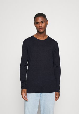 Selected Homme SLHROME LS CREW NECK B NOOS - Stickad tröja - dark sapphire