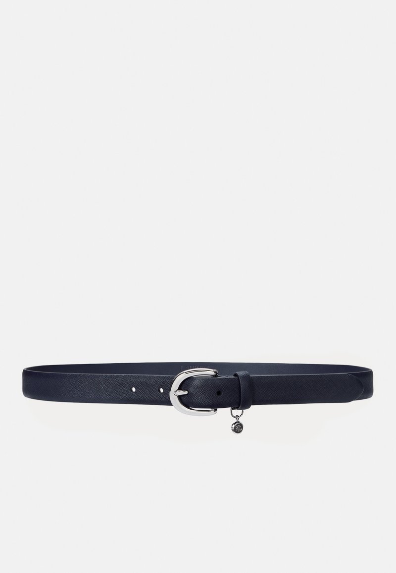 Lauren Ralph Lauren CHARM CROSSHATCH LEATHER BELT - Pas - refined navy