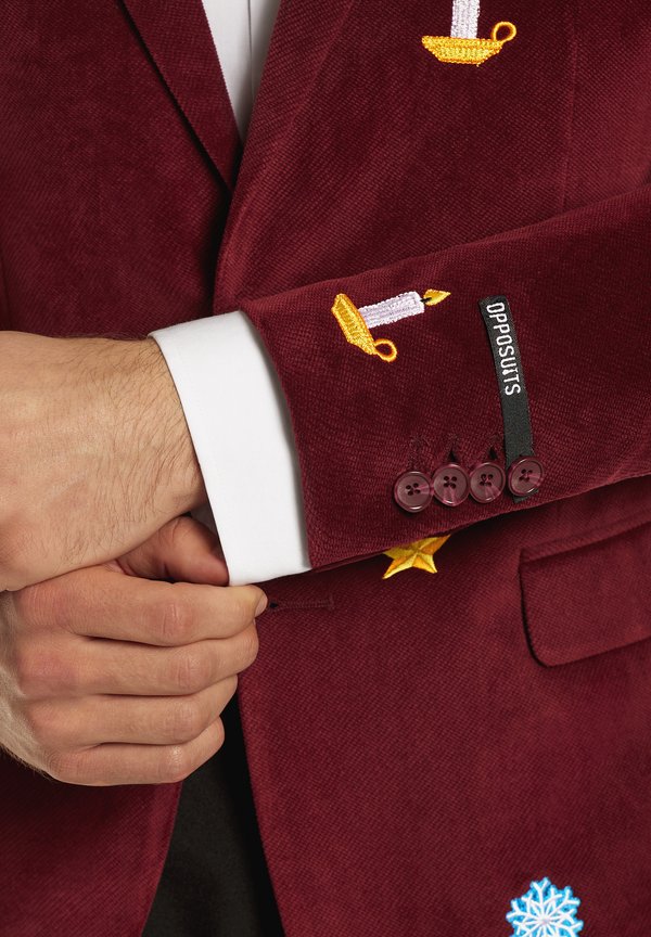 DINNER JACKET CHRISTMAS ICONS RED - Blazer jacket4