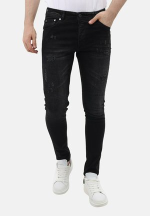 Local Fanatic MET SCHEUREN - Jeans Skinny Fit - zwart
