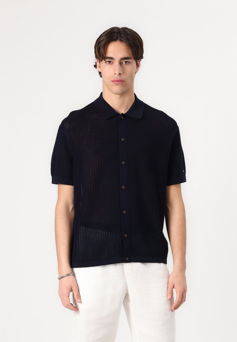 Tommy Hilfiger - STRUCTURE OPEN SHIRT - Shirt - desert sky, Enlarge