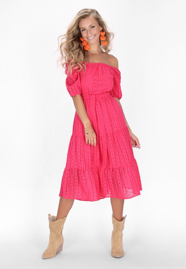 Freizeitkleid - fuchsia