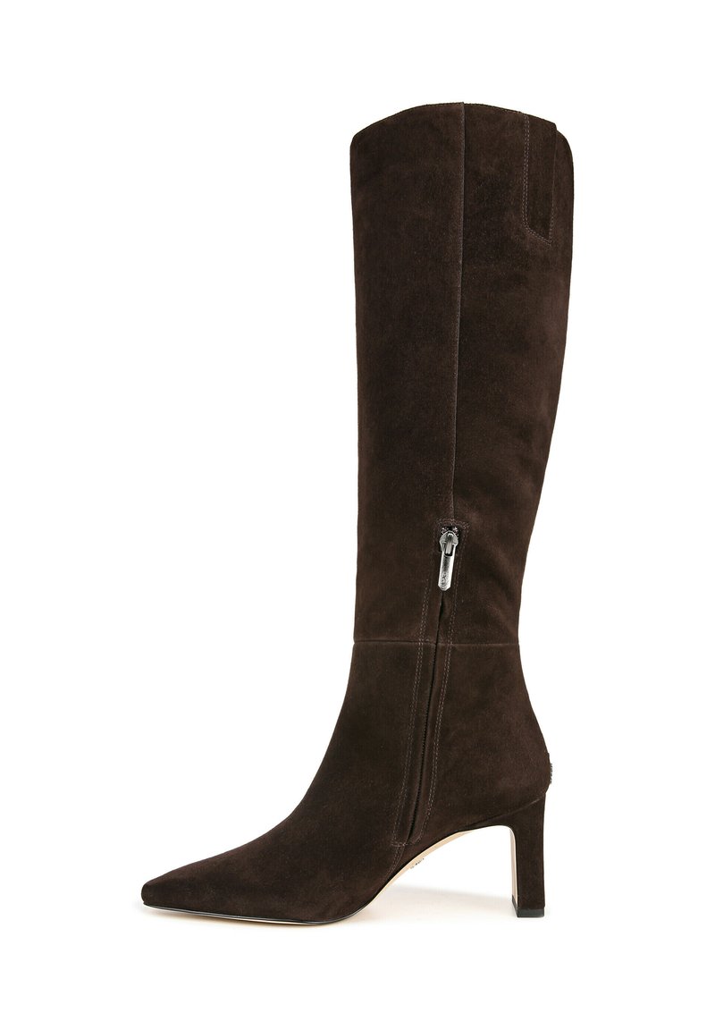 Sam Edelman SYLVIA - Laarzen - chocolate brown wide calf/bruin - Zalando.nl