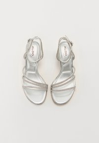 ALDO CHICGLOW  PILLOW WALK - Sandale s visokom petom - silver