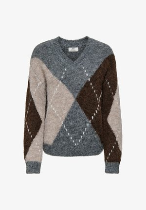 JDY, Pullover - medium grey melange