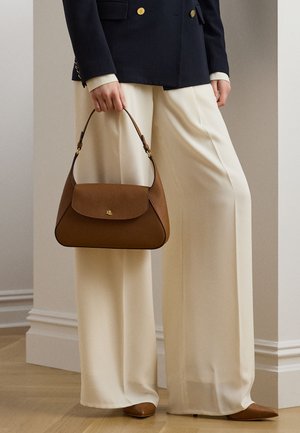 Lauren Ralph Lauren CROSSHATCH MEDIUM SCHYLAR SHOULDER BAG - Handtasche - tan