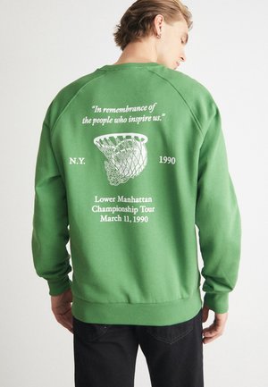 TOURNAMENT  - Sweater - vintage green/white