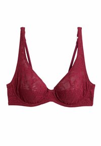 Yamamay Balkonová podprsenka - burgundy floral