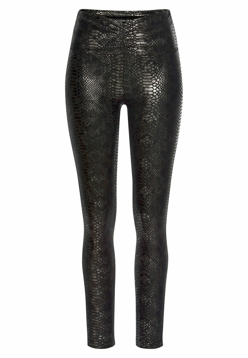 Mustekkäiden painatteiset legginsit, joissa on korkea vyötärö, sileä pinta ja tiukka malli, sopii erilaisiin tilaisuuksiin.