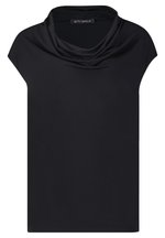 Betty Barclay Damen Printshirt Mit Wasserfallausschnitt, Baumwolle-Elasthan, Länge 62 Cm