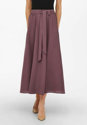 A-line skirt - rose brown