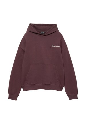 PULL&BEAR, ETERNAL ECHOES HOODIE - HOODIE - Sweat à capuche - bordeaux