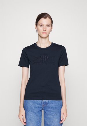 TONAL ARCHIVE SHIELD - T-shirt basic - evening blue