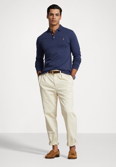 Polo Ralph Lauren CUSTOM SLIM FIT SOFT COTTON POLO SHIRT - Hosszú ujjú felső - dark blue