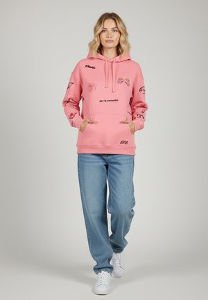 GRAFFITI HEAYVWEIGHT UNISEX OVERSIZED - Sweat à capuche - pink