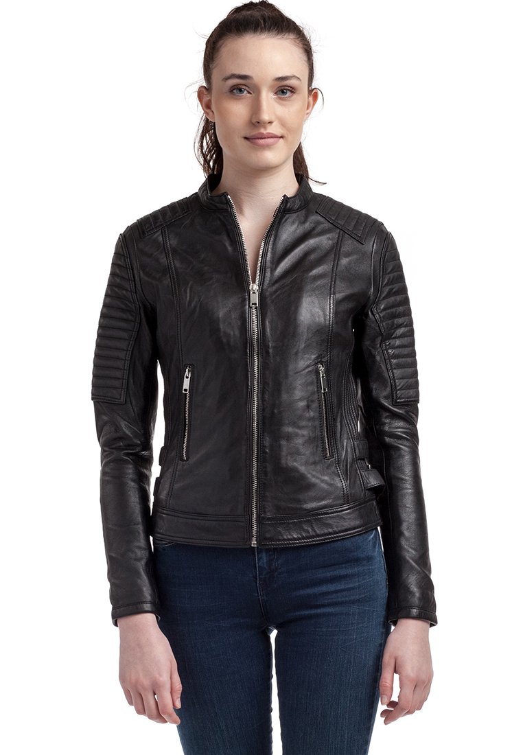 Le Temps Des Cerises - LALA - Leather jacket - black, Enlarge