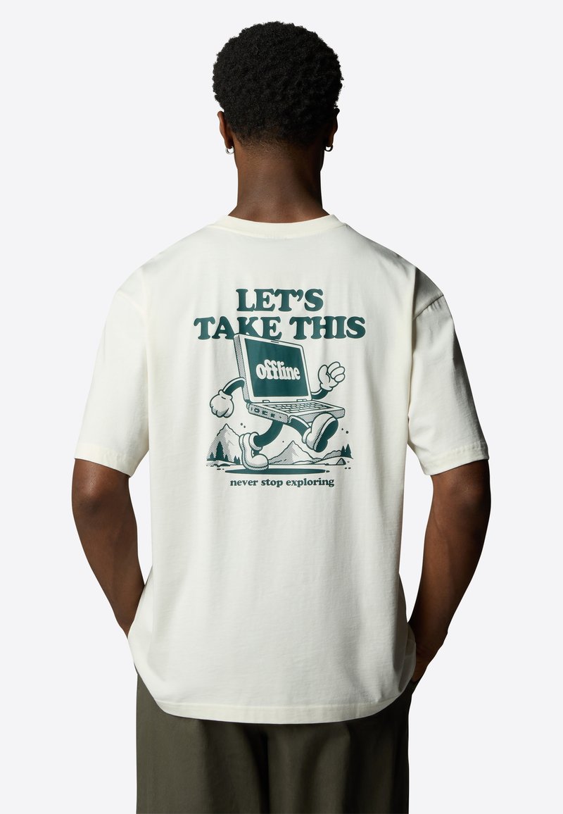 The North Face - EXPLORE  - T-shirt con stampa - white dune deep nori, Ingrandire