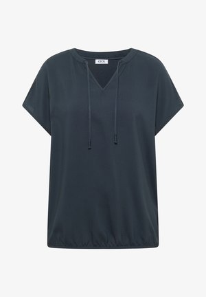 Cecil, KURZARM BLUSE MIT STRUKTURMIX - T-shirt basique - deep petrol blue