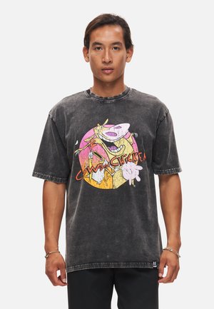 Re:Covered COW CHICKEN UNISEX - T-Shirt print - washed black