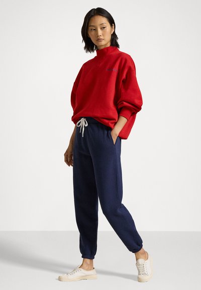 Polo Ralph Lauren LOGO FLEECE MOCKNECK - Športni pulover - madison red