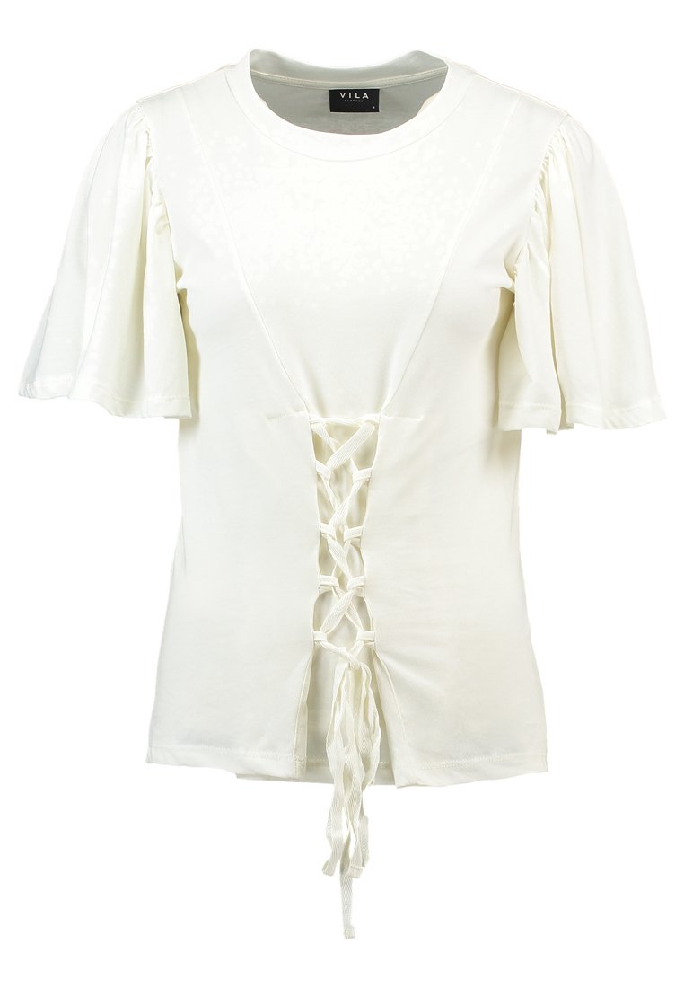 Vila T-shirt print crème Vila T-shirt print crème