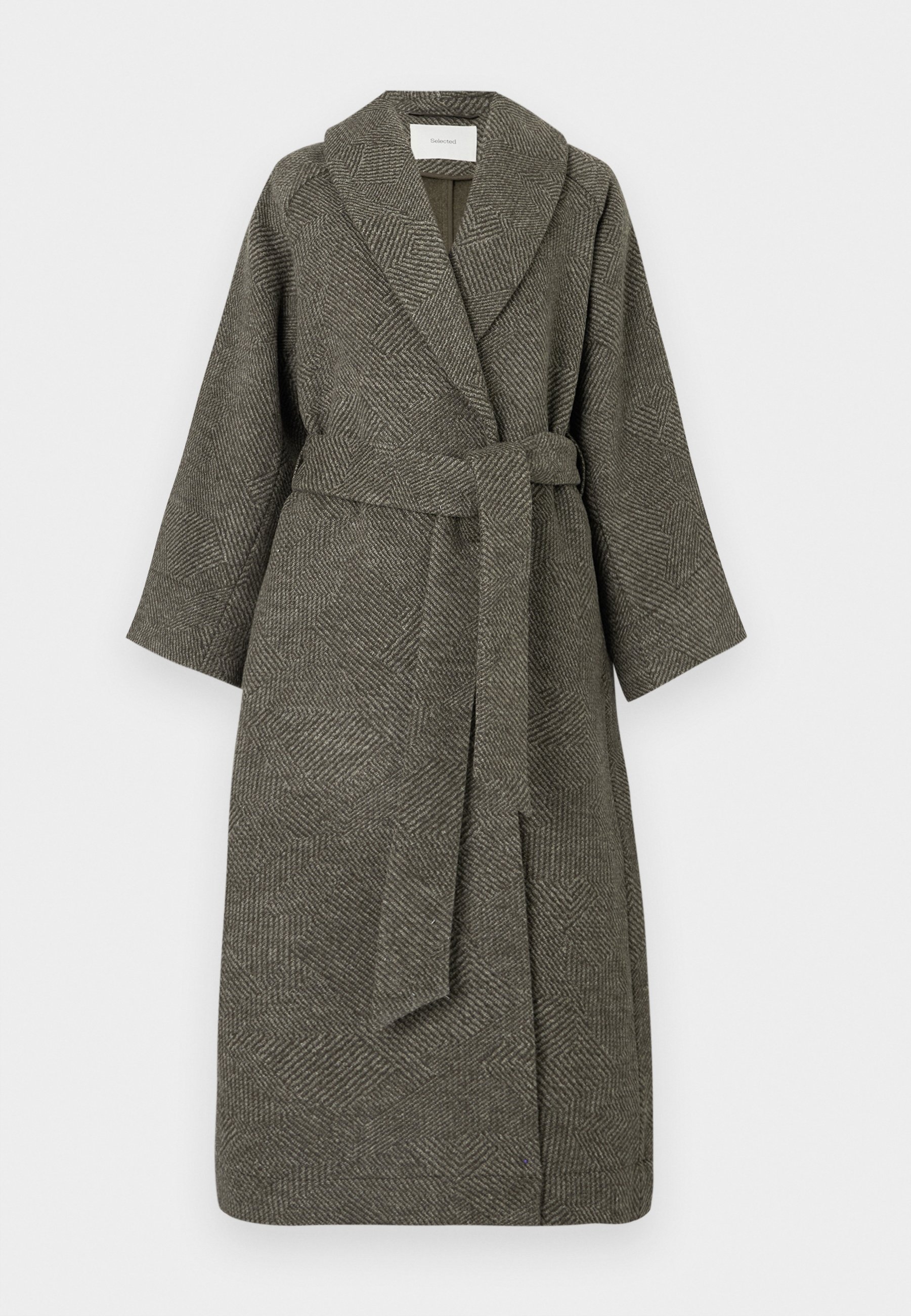 Selected Femme SLFIDA SLEEVE COAT - Classic coat - birch/green
