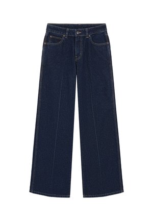 Dickies, LEESBURG MID WAIST RELAX STRAIGHT JEANS - Wide Leg - rinsed