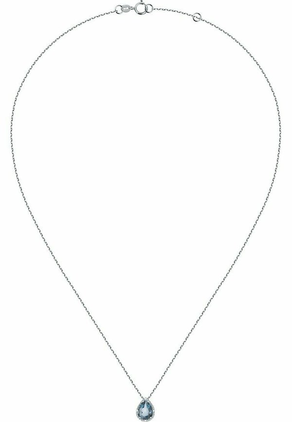 Halskette - weißgoldfarben