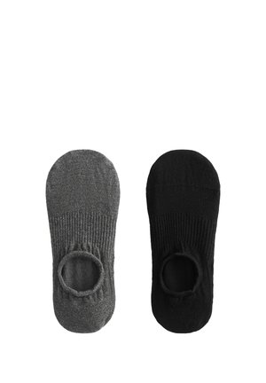 2 PAIRS OF COTTON BLEND YOGA AND PILATES - Neviditelné ponožky  - black