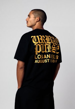 Bershka, SHORT SLEEVE - PRINT T-SHIRT - Print T-shirt - black