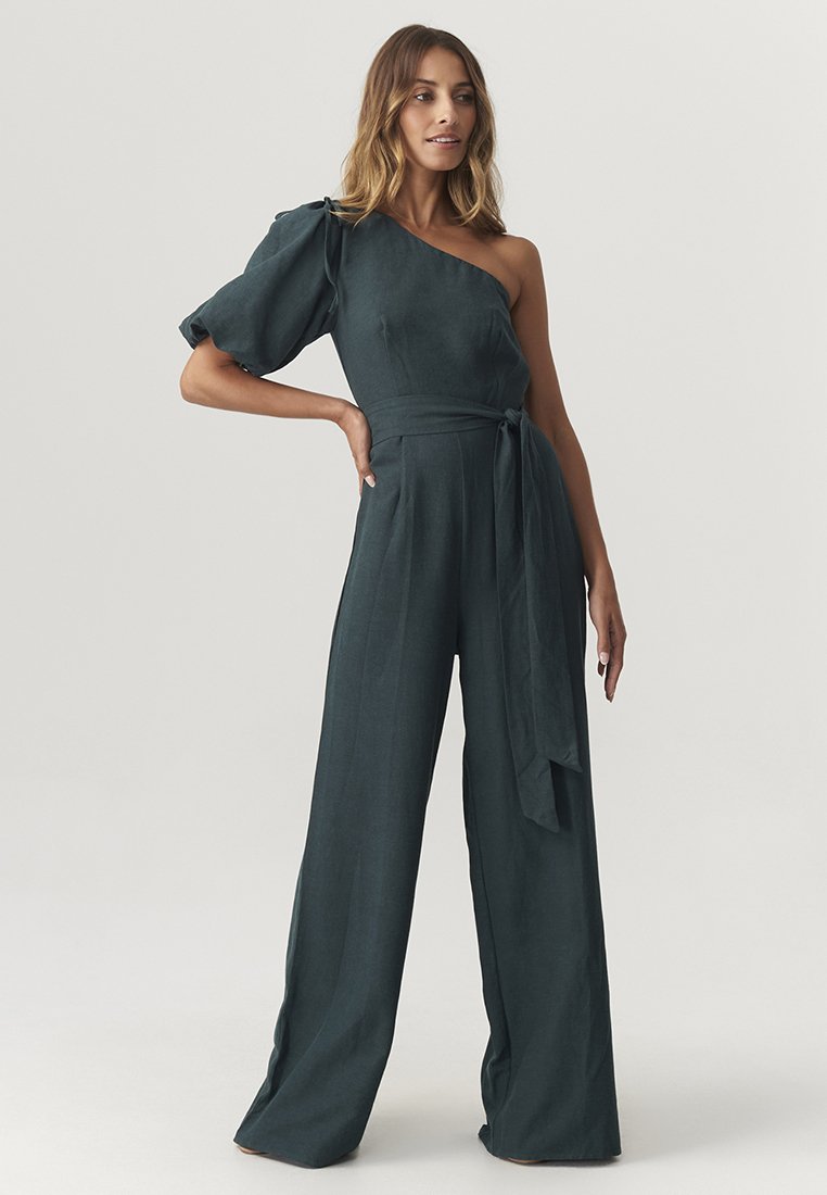 THE FATED Jumpsuit donkergroen