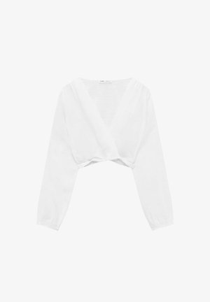 WITH CUT OUT DETAIL - Blus - white